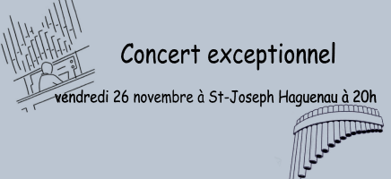 Concert « orgue et flûte de pan  » Eglise St Joseph