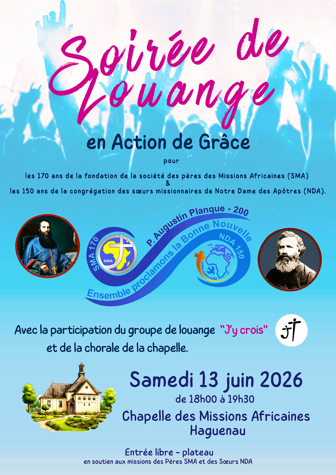 soirée louange SMA NDA 13 huin 2026 Haguenau